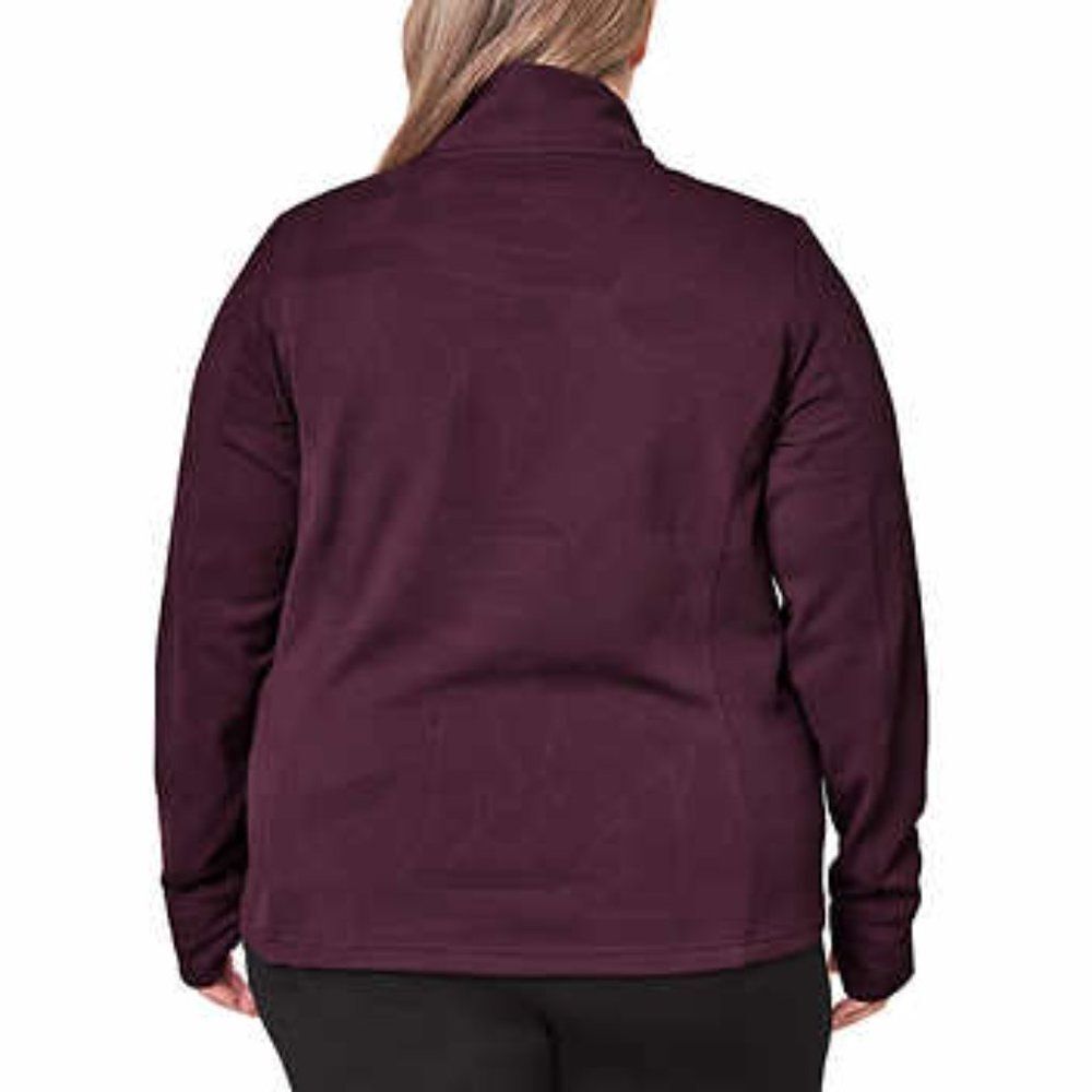 Mondetta Ladies' Jacquard Full-Zip Jacket XXL Purple New with Tags! - Picture 2 of 4